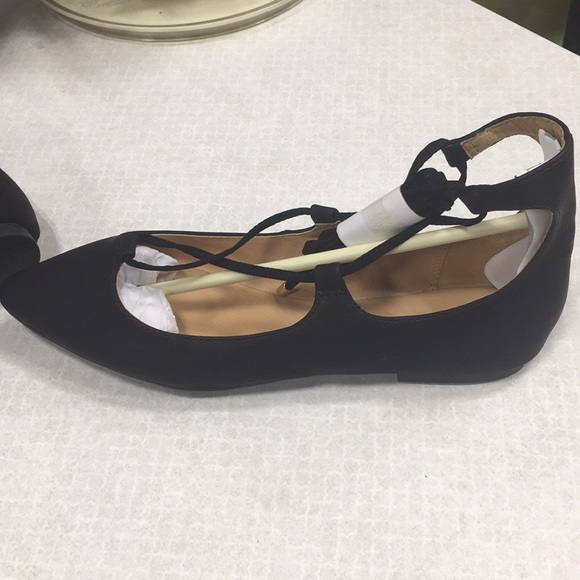 Ann Taylor Loft Black Flats - Picture 2 of 3